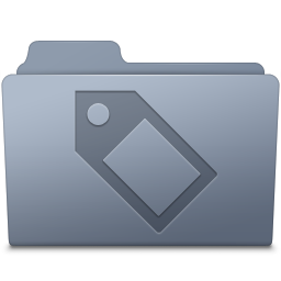 Tag Folder Graphite Icon 256x256 png